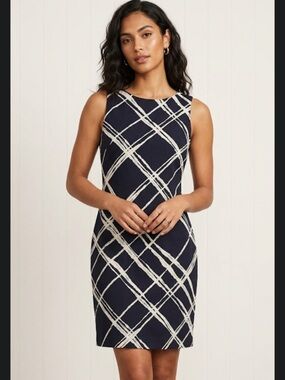 EUC Debenhams Black and White Dress